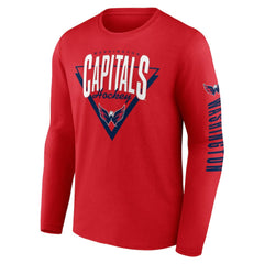 Washington Capitals Fanatics Headline Long Sleeve T-Shirt - Red T-shirts
