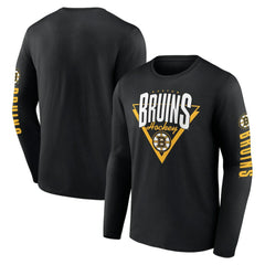 Boston Bruins Fanatics Headline Long Sleeve T-Shirt - Black T-shirts
