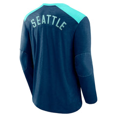 Seattle Kraken Fanatics Iconic Exclusive Long Sleeve T-Shirt - Deep Sea Blue T-shirts