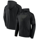 St. Louis Blues Fanatics Black Ice Defender Raglan Pullover Hoodie Hoodies
