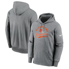 Cleveland Browns Performance Fleece Pullover Hoodie - Heather Gray cheap