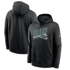 Philadelphia Eagles Club Fleece Pullover Hoodie - Black sale