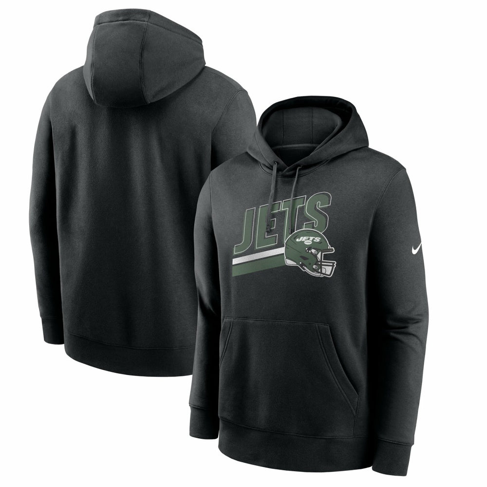 New York Jets Club Fleece Pullover Hoodie - Black for sale