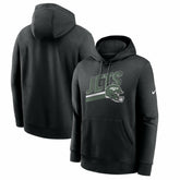 New York Jets Club Fleece Pullover Hoodie - Black for sale