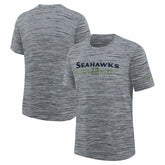 Seattle Seahawks Youth 2025 Rivalries Collection Sideline Velocity Dri-FIT T-Shirt - Wolf Gray for sale