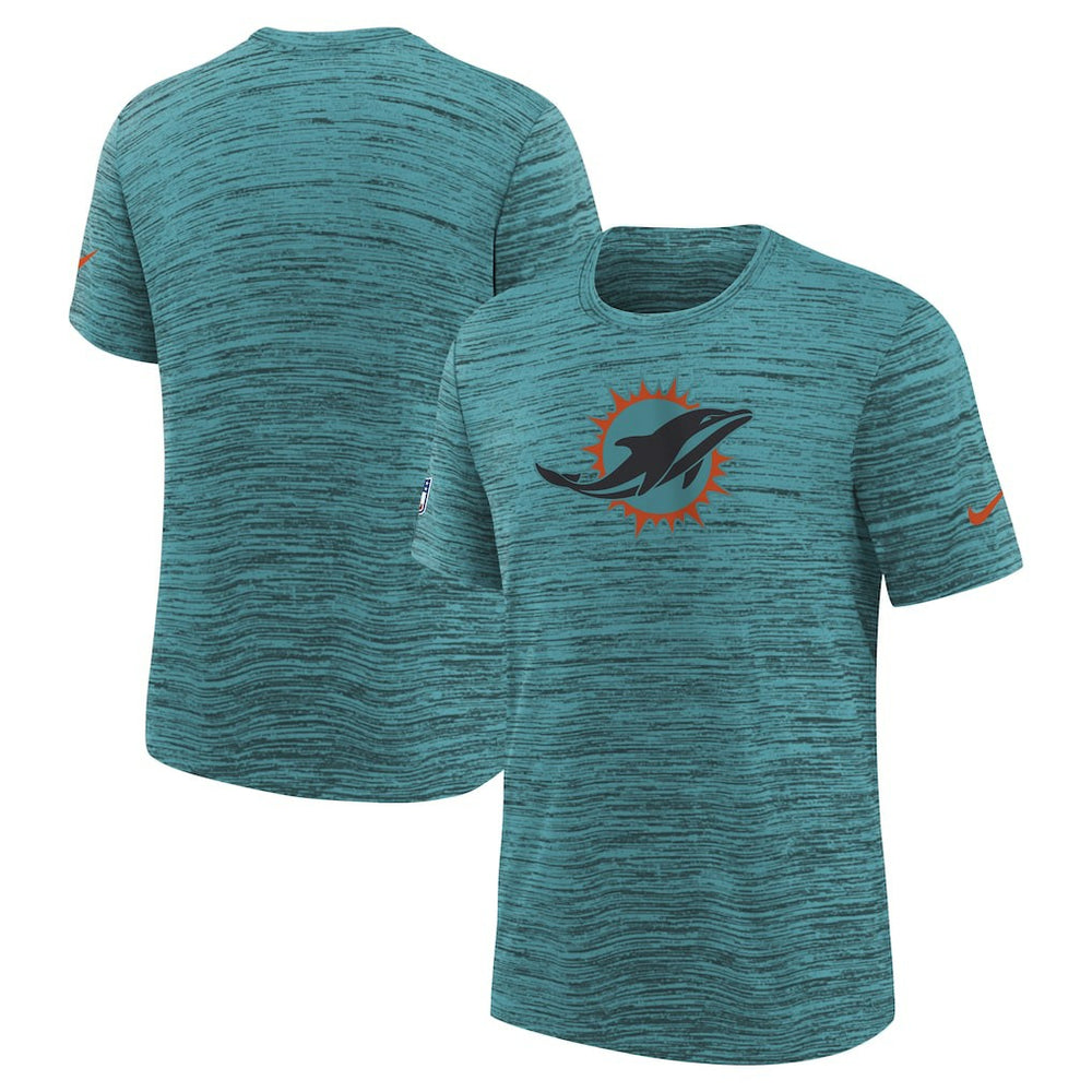 Miami Dolphins Youth 2025 Rivalries Collection Sideline Velocity Dri-FIT T-Shirt - Turbo Green sale