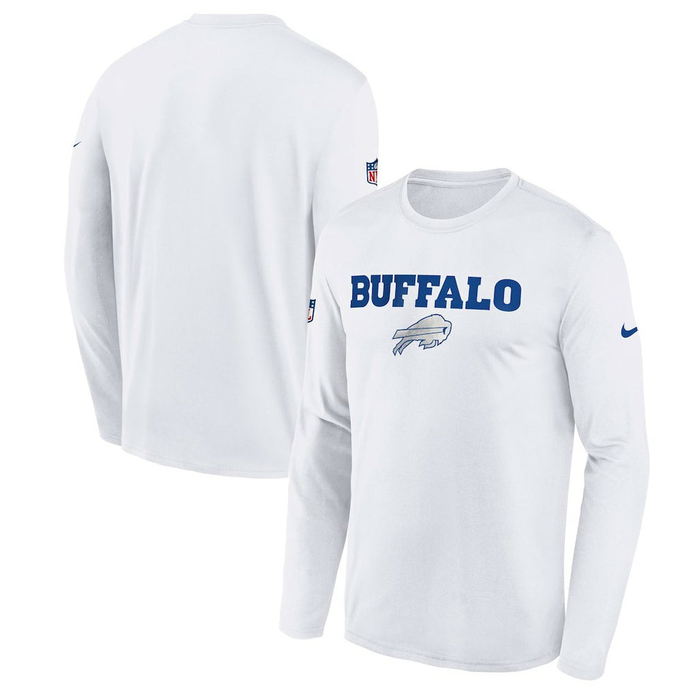 Buffalo Bills Youth 2025 Rivalries Collection Sideline Legend Dri-FIT Long Sleeve T-Shirt - White for sale