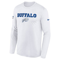 Buffalo Bills Youth 2025 Rivalries Collection Sideline Legend Dri-FIT Long Sleeve T-Shirt - White for sale