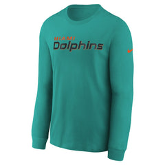 Miami Dolphins Youth 2025 Rivalries Collection Long Sleeve T-Shirt - Turbo Green sale