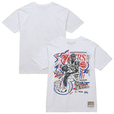 Allen Iverson Philadelphia 76ers Hardwood Classics Chalked Up T-Shirt - White for sale