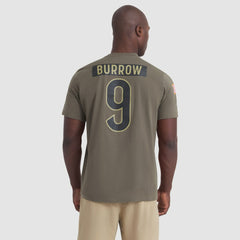 Joe Burrow Cincinnati Bengals 2025 Salute to Service Name & Number T-Shirt - Olive online
