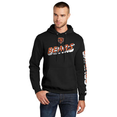 Chicago Bears Starter Wordmark Logo Pullover Hoodie - Black on sale