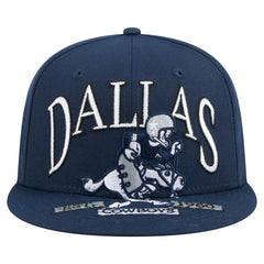 Dallas Cowboys New Era Throwback Oversized 59FIFTY Fitted Hat - Navy on sale