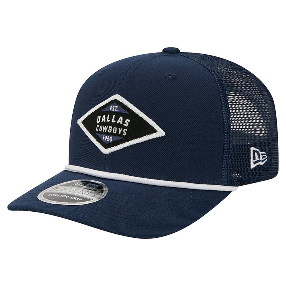 Dallas Cowboys New Era 9SEVENTY Team Rope Stretch-Snap Hat - Navy discount