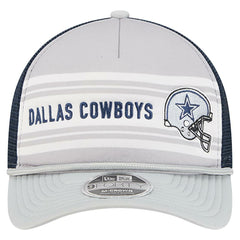 Dallas Cowboys New Era Linear A-Frame 9FORTY Adjustable Hat - Silver/Navy online