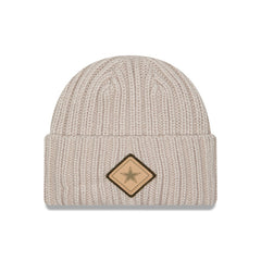 Dallas Cowboys New Era Logo Applique Cuffed Knit Hat - Light Beige sale