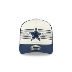 Dallas Cowboys New Era Banner A-Frame 9FIFTY Snapback Hat - Cream/Navy online