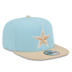 Dallas Cowboys New Era Two-Tone Color Pack A-Frame 9FIFTY Snapback Hat - Light Blue/Brown online