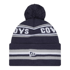 Dallas Cowboys New Era Youth Classic Cuffed Knit Hat with Pom - Navy online