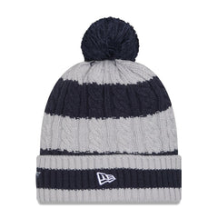 Dallas Cowboys New Era Women's Braided Cuffed Knit Hat with Pom - Navy outlet