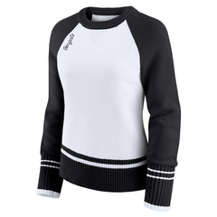 Cincinnati Bengals WEAR by Erin Andrews Women's Colorblock Raglan Sweater - White/Black online