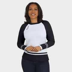 Cincinnati Bengals WEAR by Erin Andrews Women's Colorblock Raglan Sweater - White/Black online