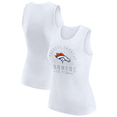 Denver Broncos WEAR by Erin Andrews Women's Ribbed Graphic Tank Top - White outlet