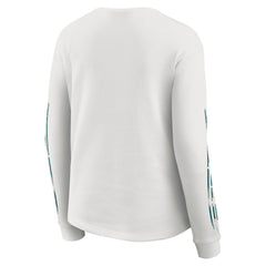 Philadelphia Eagles WEAR by Erin Andrews Women's Graphic Waffle Long-Sleeve T-Shirt - White online