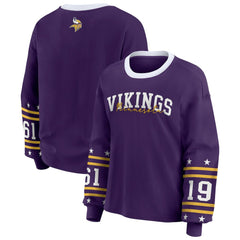 Minnesota Vikings WEAR by Erin Andrews Women's Sport Long-Sleeve T-Shirt - Purple online