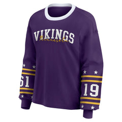 Minnesota Vikings WEAR by Erin Andrews Women's Sport Long-Sleeve T-Shirt - Purple online
