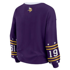Minnesota Vikings WEAR by Erin Andrews Women's Sport Long-Sleeve T-Shirt - Purple online