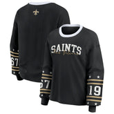 New Orleans Saints WEAR by Erin Andrews Women's Sport Long-Sleeve T-Shirt - Black cheap