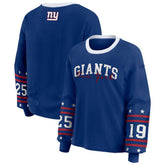 New York Giants WEAR by Erin Andrews Women's Sport Long-Sleeve T-Shirt - Royal discount