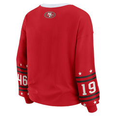 San Francisco 49ers WEAR by Erin Andrews Women's Sport Long-Sleeve T-Shirt - Scarlet outlet