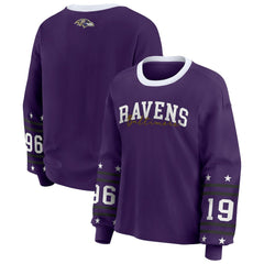 Baltimore Ravens WEAR by Erin Andrews Women's Sport Long-Sleeve T-Shirt - Purple cheap
