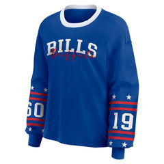 Buffalo Bills WEAR by Erin Andrews Women's Sport Long-Sleeve T-Shirt - Royal for sale