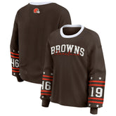 Cleveland Browns WEAR by Erin Andrews Women's Sport Long-Sleeve T-Shirt - Brown online
