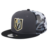 Vegas Golden Knights New Era Camo Meshback 9FIFTY Snapback Hat - Gray/Black Hats