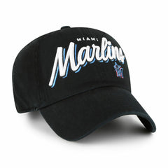 Miami Marlins Women's Ariana Clean Up Adjustable Hat Black