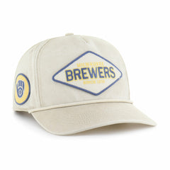 Milwaukee Brewers Cairn Hitch Adjustable Hat Khaki
