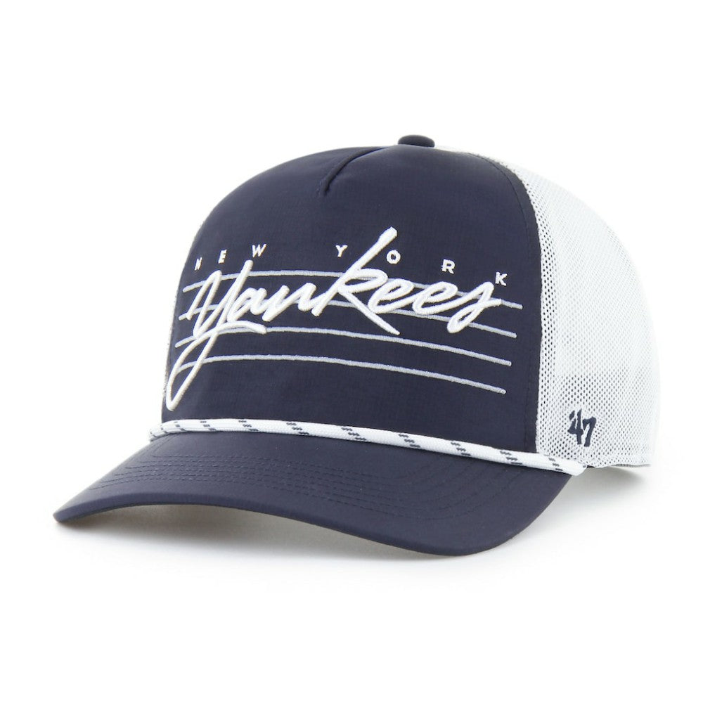 New York Yankees Brrr Downburst Mesh Hitch Adjustable Hat Navy