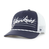 New York Yankees Brrr Downburst Mesh Hitch Adjustable Hat Navy