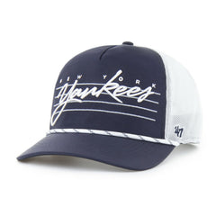 New York Yankees Brrr Downburst Mesh Hitch Adjustable Hat Navy