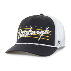 Pittsburgh Pirates Brrr Downburst Mesh Hitch Adjustable Hat Black