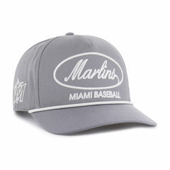 Miami Marlins Foundational Hitch Adjustable Hat Gray
