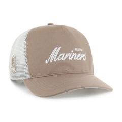 Seattle Mariners Foundational Mesh Hitch Adjustable Hat Brown