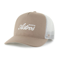 Houston Astros Foundational Mesh Hitch Adjustable Hat Brown