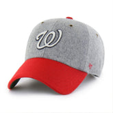 Washington Nationals Golden Age Wool Clean Up Adjustable Hat Gray