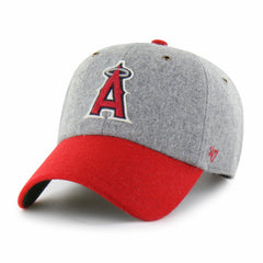 Los Angeles Angels Golden Age Wool Clean Up Adjustable Hat Gray/Red