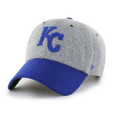 Kansas City Royals Golden Age Wool Clean Up Adjustable Hat Gray/Royal